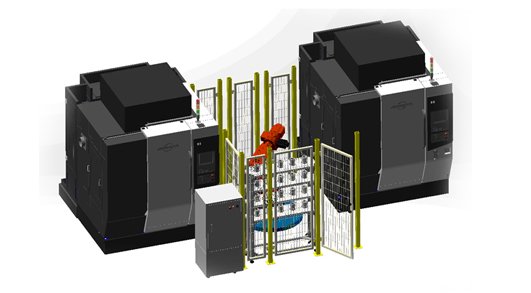 2C1R drilling and milling processing automation unit